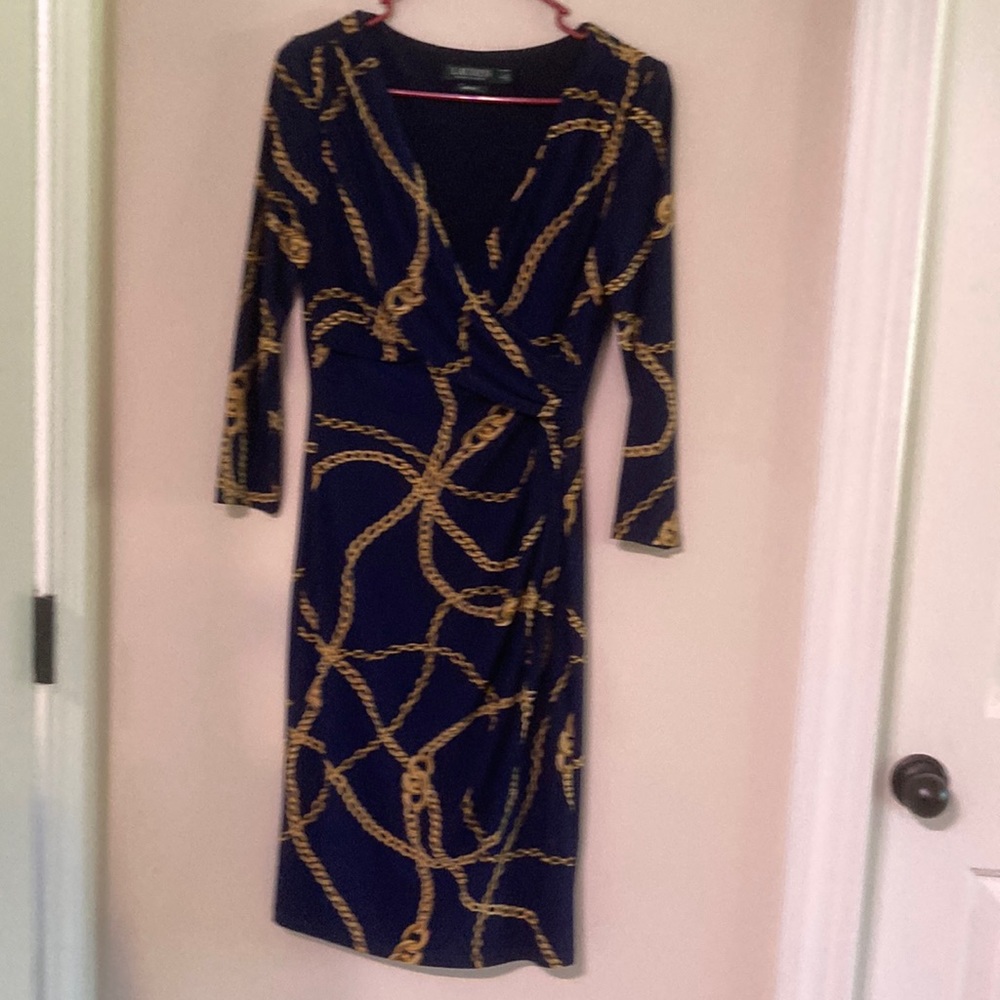 LAUREN by Ralph Lauren wrap dress, size 4